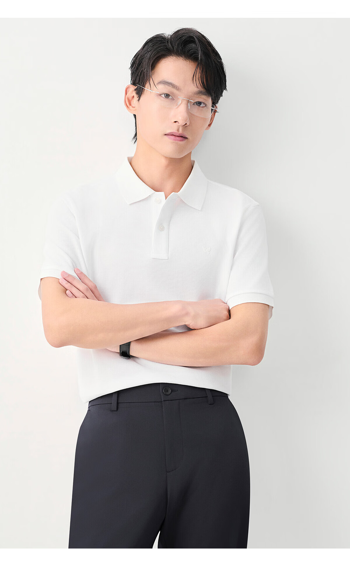 Baoxiniao Men's Short Sleeve Polo Shirt Business Casual Collared T-Shirt KESTA1204AU 18